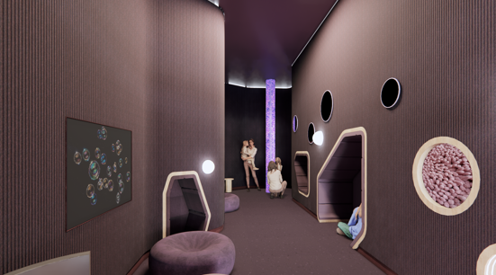 The inside of the Adelaide Airport Sensory Room
