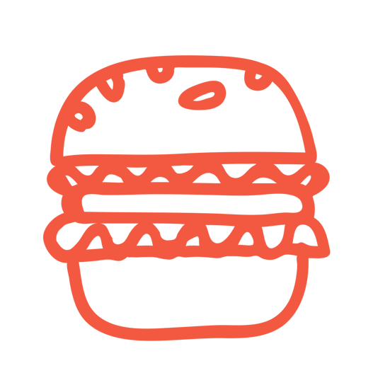 drawing burger