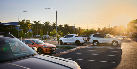 Cars parked outdoors at Adelaide Airport